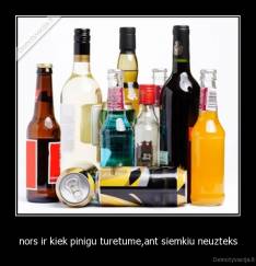 nors ir kiek pinigu turetume,ant siemkiu neuzteks - 