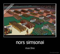 nors simsonai - mus žino