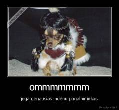 ommmmmmm - joga geriausias indenu pagalbininkas