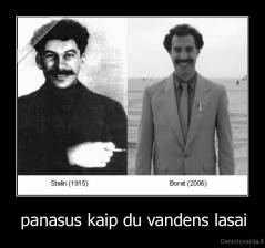 panasus kaip du vandens lasai - 