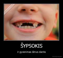 ŠYPSOKIS - ir gyvenimas išmus dantis