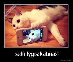 selfi lygis:katinas - 