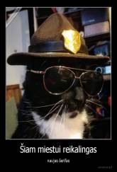 Šiam miestui reikalingas - naujas šerifas