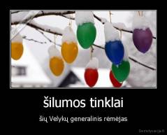 šilumos tinklai - šių Velykų generalinis rėmėjas