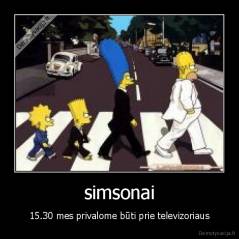 simsonai - 15.30 mes privalome būti prie televizoriaus