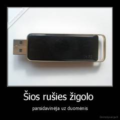 Šios rušies žigolo  - parsidavinėja uz duomėnis