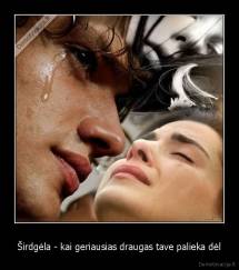 Širdgėla - kai geriausias draugas tave palieka dėl - 