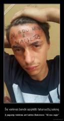 Šis vaikinas bandė apiplėšti tatuiruočių saloną - Jį pagavęs meistras ant kaktos ištatuiravo: "Aš esu vagis"