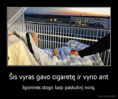 Šis vyras gavo cigaretę ir vyno ant - ligoninės stogo kaip paskutinį norą.