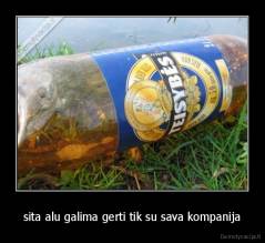 sita alu galima gerti tik su sava kompanija - 