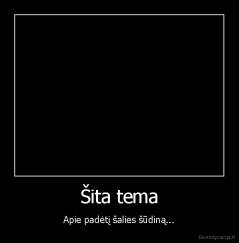 Šita tema - Apie padėtį šalies šūdiną...