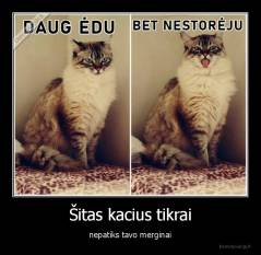 Šitas kacius tikrai - nepatiks tavo merginai