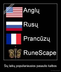 Šių laikų populiariausios pasaulio kalbos - 