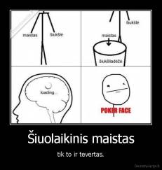 Šiuolaikinis maistas - tik to ir tevertas.