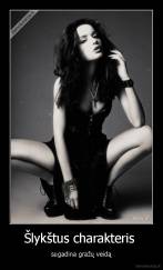 Šlykštus charakteris  - sugadina gražų veidą