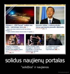 solidus naujienų portalas - "solidžios" ir naujienos