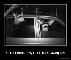 Štai dėl tokiu, ir įvyksta keliuose avarijos!!! - 