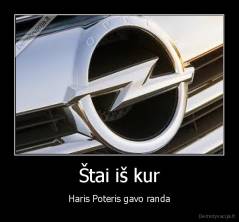 Štai iš kur - Haris Poteris gavo randa