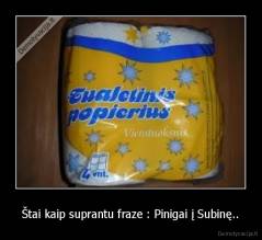 Štai kaip suprantu fraze : Pinigai į Subinę.. - 