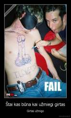 Štai kas būna kai užmiegi girtas - Girtas užmigo