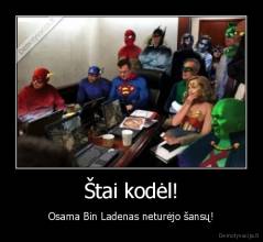 Štai kodėl! - Osama Bin Ladenas neturėjo šansų!