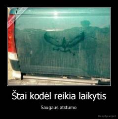 Štai kodėl reikia laikytis - Saugaus atstumo