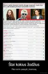 Štai kokius žodžius - Mes norim pasiųsti į kosmosą