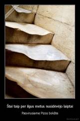 Štai taip per ilgus metus nusidėvėjo laiptai - Pasvirusiame Pizos bokšte