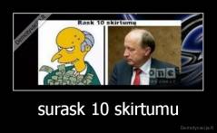 surask 10 skirtumu - 