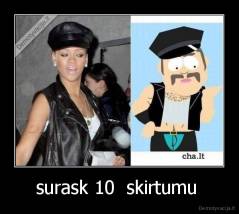 surask 10  skirtumu  - 