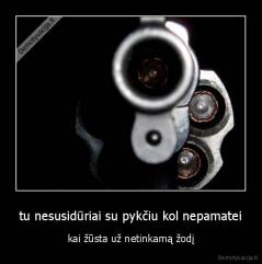 tu nesusidūriai su pykčiu kol nepamatei - kai žūsta už netinkamą žodį