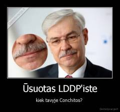 Ūsuotas LDDP'iste - kiek tavyje Conchitos? 