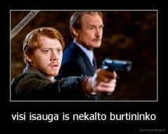 visi isauga is nekalto burtininko - 