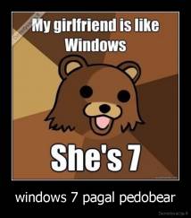 windows 7 pagal pedobear - 