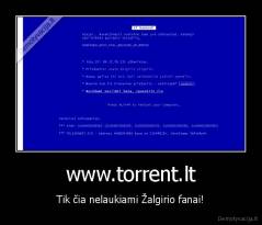 www.torrent.lt - Tik čia nelaukiami Žalgirio fanai!