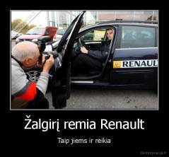 Žalgirį remia Renault - Taip jiems ir reikia
