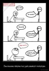 Žiauriausias dalykas kurį gali pasakyti mokytojas - 