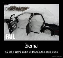 žiema - Va kodėl žiema reikia uzdaryti automobilio duris