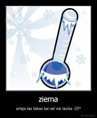 ziema - arteja tas laikas kai vel visi laukia -25°