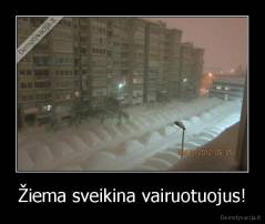 Žiema sveikina vairuotuojus! - 