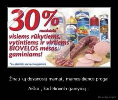 Žinau ką dovanosiu mamai , mamos dienos progai - Aišku , kad Biovela gamynių .