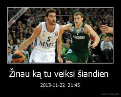 Žinau ką tu veiksi šiandien  - 2013-11-22  21:45