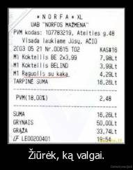 Žiūrėk, ką valgai. - 