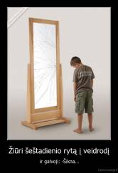 Žiūri šeštadienio rytą į veidrodį - ir galvoji: -Šikna...