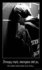 Žmogų myli, stengies dėl jo, - bet vistiek viskas slysta iš po rankų...