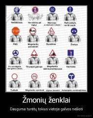 Žmonių ženklai - Dauguma turėtų tokius vietoje galvos nešioti