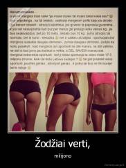 Žodžiai verti, - milijono