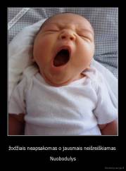 žodžiais neapsakomas o jausmais neišreiškiamas  - Nuobodulys