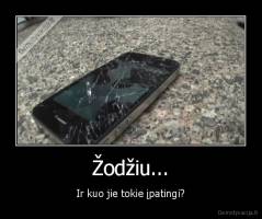 Žodžiu... - Ir kuo jie tokie įpatingi?